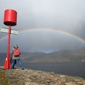 Under the Rainbow in Front of the Loch Ness