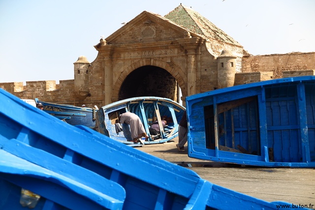Travaux sur le port d\'Essaouira.JPG